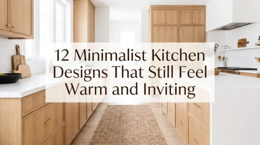 12 Minimalist Kitchen Designs That Still Feel Warm and Inviting