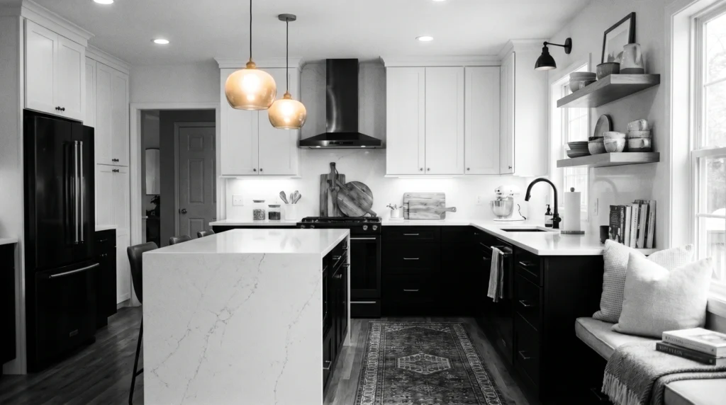 Black and White for a Timeless Contrast