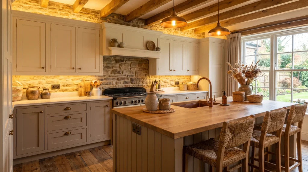 Cream and Taupe for a Soft Neutral Look