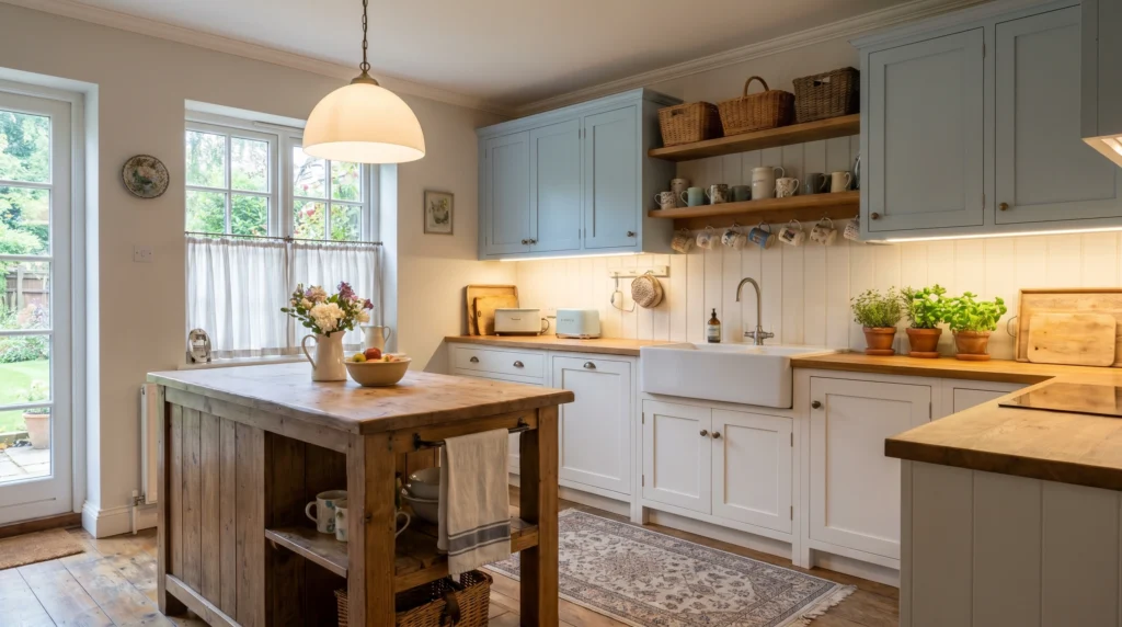 Light Blue Uppers with White Lowers