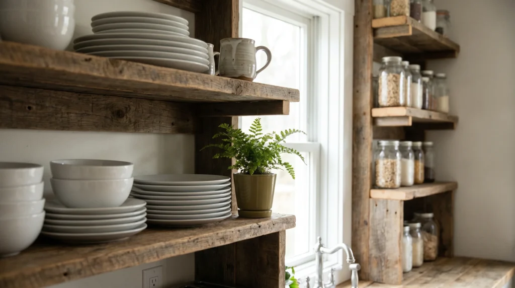 Open Shelving That Feels Personal (Not Empty)