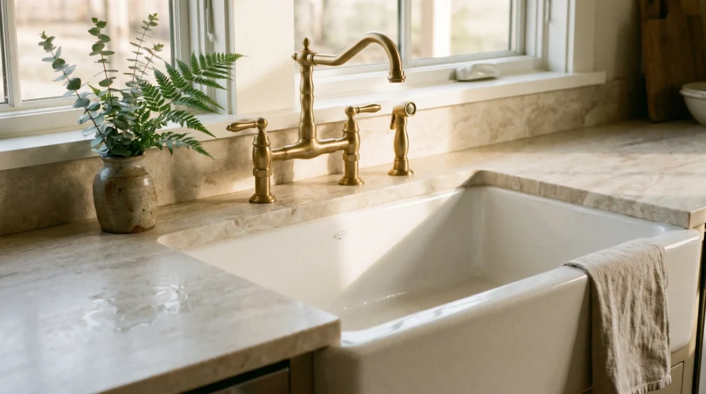 Apron-Front Sink as a Focal Point