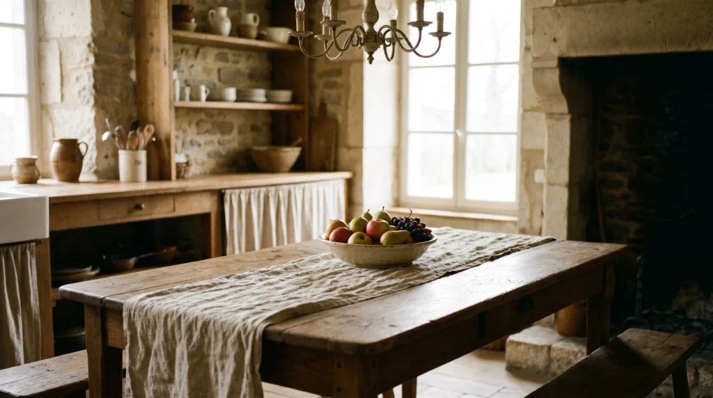 18 Modern Farmhouse Kitchen Ideas That Feel Fresh and Timeless

If your kitchen feels a little… stuck, you’re not alone. A lot of people love the idea of a modern farmhouse kitchen, but when it comes to actually pulling it together, it can feel confusing. Too rustic and it starts to look outdated. Too modern and it loses that warmth that makes farmhouse style so inviting.

The good news? You don’t need a full renovation or a massive budget to get there. In my experience, the biggest difference comes from small, thoughtful changes—materials, textures, lighting, and how everything is styled together.

In this guide, I’m sharing 18 modern farmhouse kitchen ideas that feel fresh and timeless, not overly trendy or staged. These are real-life, doable updates that bring warmth, personality, and that “lived-in but still put together” feel Pinterest is full of.

If you’ve been saving kitchen inspiration but don’t know where to start, this is going to help you actually make it happen.

Shaker Cabinets with a Soft Painted Finish

There’s something calming about a kitchen with simple shaker cabinets in a soft, muted tone. Think warm white, sage green, or even a dusty blue. It feels clean but not cold—like a space you actually want to cook in, not just look at.

Go for flat-panel shaker doors and pair them with matte black or aged brass hardware. If you’re repainting, stick to satin or eggshell finishes—they’re easier to clean. Budget-wise, repainting cabinets can cost $80–$200 in supplies instead of thousands for replacements. Tip: avoid bright, stark white—it often reads too harsh under kitchen lighting.

Butcher Block Countertops for Warmth

Cold stone counters can make a kitchen feel a bit lifeless. Butcher block brings instant warmth and texture, especially in smaller kitchens where every surface matters.

Use it on all counters or just the island for contrast. Seal it properly with food-safe oil or polyurethane depending on how much maintenance you want. Expect around $100–$300 per section. I always recommend this to anyone who wants warmth without committing to full wood cabinetry.

Open Shelving That Feels Personal (Not Empty)

Open shelves done right feel charming and lived-in—not like a showroom. The key is mixing practical items with a few decorative pieces.

Install 2–3 wooden shelves and style them with everyday dishes, glass jars, and maybe a small plant or framed print. Keep it functional. A lot of people skip this step, but it makes all the difference: rotate items occasionally so it doesn’t feel static. Budget: $40–$120 depending on materials.

Apron-Front Sink as a Focal Point

An apron-front sink instantly says “farmhouse,” but the modern versions are much sleeker. It becomes a quiet focal point without trying too hard.

Choose fireclay or stainless steel depending on your style. Pair it with a simple pull-down faucet. Prices range from $200–$600. Tip: make sure your cabinet base fits the sink depth—this is a common mistake that causes installation headaches.

Mixed Metals That Don’t Feel Forced

Perfectly matching hardware can feel a bit stiff. Mixing metals—like black handles with brass lighting—adds character without being overwhelming.

Stick to 2–3 finishes max. In my experience, the easiest combo is black + brass + wood tones. Keep one dominant and the others as accents. Budget can stay low if you swap hardware only ($30–$80 total).

Warm Neutral Color Palette

Modern farmhouse isn’t just white anymore. Warm neutrals—like cream, taupe, and soft beige—make the space feel more relaxed and less clinical.

Paint walls or cabinets in tones that have a hint of warmth. What I personally love about this is how forgiving it is—it hides wear better than stark white. Paint projects usually cost under $100 for a small kitchen.

Vintage-Inspired Lighting That Adds Character

Lighting is one of those things people underestimate. Swap basic fixtures for something with a bit of personality—like metal pendants or glass lantern styles.

Hang pendant lights over islands or dining areas. Keep them slightly imperfect or aged-looking. Expect $50–$150 per fixture. Tip: don’t hang them too high—they lose their impact.

Subway Tile with a Twist

Subway tile is classic, but the way you lay it makes all the difference. Try vertical stacking or a herringbone pattern for a more updated look.

Use slightly off-white grout to soften the contrast. Budget: $100–$250 depending on area size. Biggest mistake? High-contrast grout that makes it feel too busy.

Farmhouse Table Instead of a Formal Island

If you have space, swap a bulky island for a simple wooden table. It feels more relaxed and flexible.

Look for reclaimed wood or budget-friendly alternatives. Prices range from $150–$400. It’s great for prep, dining, and even working. Tip: avoid overly polished finishes—matte looks more natural.

Textured Rugs for Comfort

Kitchens can feel hard and cold. A runner rug adds softness and breaks up all the flat surfaces.

Choose washable, low-pile rugs in muted patterns. Budget: $20–$80. In my experience, the biggest mistake is choosing rugs that are too thick—they become a tripping hazard.

Image Prompt: A narrow patterned rug in soft terracotta tones placed in front of a sink, with sunlight and subtle wear visible.

Glass Cabinet Inserts for Lightness

Solid cabinets can feel heavy. Swapping a few doors for glass inserts makes everything feel lighter.

Use clear or slightly frosted glass depending on how tidy your shelves are. Cost: $50–$150. Tip: don’t overdo it—just 1–2 sections is enough.

Image Prompt: Kitchen cabinets with glass panels displaying neatly stacked dishes, with soft lighting and warm tones.

Black Window Frames for Contrast

Adding black window frames gives structure and a slightly modern edge without losing warmth.

If replacing windows isn’t realistic, try painting frames. Cost: under $50 for paint. It’s one of those small updates that changes the whole feel.

Image Prompt: A kitchen window with black frames, sunlight streaming in over a wooden counter and small plant.

Simple Wood Accents That Ground the Space

Too much white can feel flat. Adding wood—cutting boards, stools, shelves—grounds everything.

Mix light and medium tones for depth. Budget can be as low as $20–$100. I always recommend starting small before committing to larger pieces.

Image Prompt: A kitchen counter with wooden cutting boards leaning against the wall, a small plant, and soft shadows.

Hidden Storage That Reduces Clutter

A clean-looking kitchen often comes down to smart storage, not less stuff.

Use pull-out drawers, baskets, and dividers. Prices vary, but even $30 organizers make a difference. Tip: don’t try to store everything—edit first.

Image Prompt: Open drawer with neatly organized kitchen tools and woven baskets, with warm natural light.

Statement Range Hood with Subtle Design

Instead of a bulky stainless hood, go for a simple plaster or wood-wrapped design.

Keep it minimal but noticeable. Costs range from $150–$500. What I personally love about this is how it anchors the entire wall without being loud.

Image Prompt: A soft white range hood above a stove, with subtle texture and warm lighting.

Layered Lighting for a Cozy Feel

Relying on one overhead light makes kitchens feel flat. Layer in under-cabinet lighting and small lamps.

Use warm bulbs (2700K–3000K). Budget: $30–$100. A lot of people skip this step, but it makes evenings feel completely different.

Image Prompt: A softly lit kitchen with under-cabinet lighting and a small lamp glowing on the counter.

Neutral Curtains Instead of Blinds

Fabric softens everything. Swap plastic blinds for light linen curtains.

Keep them simple and slightly sheer. Budget: $20–$60. Tip: hang them higher than the window to make the space feel bigger.

Image Prompt: Light linen curtains framing a kitchen window, with sunlight diffusing through softly.

Small Decor Moments That Feel Real

The difference between a styled kitchen and a real one is the small stuff—mugs, books, a bowl of fruit.

Create little “moments” instead of filling every space. Cost can be $0 if you use what you already have. This is where personality really shows.

Image Prompt: A kitchen corner with a coffee mug, stacked books, and a small plant on a wooden counter, with natural light.

Conclusion

Creating a kitchen you actually love spending time in doesn’t mean chasing trends or spending a fortune. In fact, the most inviting spaces are usually the ones that feel a bit imperfect, a bit lived-in, and very personal.

These 18 modern farmhouse kitchen ideas that feel fresh and timeless are meant to be starting points—not a checklist you have to complete all at once. In my experience, the best results come from picking just one or two ideas and building from there.

Maybe it’s swapping out your lighting. Maybe it’s adding a simple rug or repainting cabinets. Small changes add up faster than you think.

So here’s the real question—which of these ideas are you trying first? I’d genuinely love to hear what direction you’re leaning toward.

FAQs

What defines a modern farmhouse kitchen today?

A modern farmhouse kitchen blends rustic elements like wood and open shelving with cleaner lines and simpler colors. It’s less about heavy, distressed decor and more about balance—warm but still fresh and functional. Think natural textures paired with practical layouts.

Can I create this style on a small budget?

Yes, absolutely. Focus on high-impact changes like paint, lighting, and accessories. Even $50–$150 can go a long way if you’re intentional. In my experience, swapping hardware and adding textiles gives the fastest visible results.

What colors work best for modern farmhouse kitchens?

Warm neutrals like cream, soft white, sage green, and muted blues work really well. Avoid overly cool or stark tones—they can make the space feel less inviting.

Is open shelving practical for everyday use?

It can be, as long as you keep it functional. Store everyday dishes and frequently used items there. The key is not overloading it—leave some breathing room so it doesn’t look cluttered.

How do I avoid making it look outdated?

Stick to simple designs and avoid overly rustic or themed decor. Mix in modern touches like clean lighting or subtle contrasts. The goal is balance, not going all-in on one style.