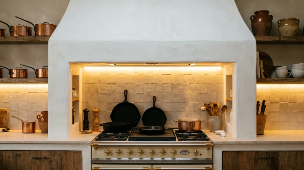 18 Modern Farmhouse Kitchen Ideas That Feel Fresh and Timeless

If your kitchen feels a little… stuck, you’re not alone. A lot of people love the idea of a modern farmhouse kitchen, but when it comes to actually pulling it together, it can feel confusing. Too rustic and it starts to look outdated. Too modern and it loses that warmth that makes farmhouse style so inviting.

The good news? You don’t need a full renovation or a massive budget to get there. In my experience, the biggest difference comes from small, thoughtful changes—materials, textures, lighting, and how everything is styled together.

In this guide, I’m sharing 18 modern farmhouse kitchen ideas that feel fresh and timeless, not overly trendy or staged. These are real-life, doable updates that bring warmth, personality, and that “lived-in but still put together” feel Pinterest is full of.

If you’ve been saving kitchen inspiration but don’t know where to start, this is going to help you actually make it happen.

Shaker Cabinets with a Soft Painted Finish

There’s something calming about a kitchen with simple shaker cabinets in a soft, muted tone. Think warm white, sage green, or even a dusty blue. It feels clean but not cold—like a space you actually want to cook in, not just look at.

Go for flat-panel shaker doors and pair them with matte black or aged brass hardware. If you’re repainting, stick to satin or eggshell finishes—they’re easier to clean. Budget-wise, repainting cabinets can cost $80–$200 in supplies instead of thousands for replacements. Tip: avoid bright, stark white—it often reads too harsh under kitchen lighting.

Butcher Block Countertops for Warmth

Cold stone counters can make a kitchen feel a bit lifeless. Butcher block brings instant warmth and texture, especially in smaller kitchens where every surface matters.

Use it on all counters or just the island for contrast. Seal it properly with food-safe oil or polyurethane depending on how much maintenance you want. Expect around $100–$300 per section. I always recommend this to anyone who wants warmth without committing to full wood cabinetry.

Open Shelving That Feels Personal (Not Empty)

Open shelves done right feel charming and lived-in—not like a showroom. The key is mixing practical items with a few decorative pieces.

Install 2–3 wooden shelves and style them with everyday dishes, glass jars, and maybe a small plant or framed print. Keep it functional. A lot of people skip this step, but it makes all the difference: rotate items occasionally so it doesn’t feel static. Budget: $40–$120 depending on materials.

Apron-Front Sink as a Focal Point

An apron-front sink instantly says “farmhouse,” but the modern versions are much sleeker. It becomes a quiet focal point without trying too hard.

Choose fireclay or stainless steel depending on your style. Pair it with a simple pull-down faucet. Prices range from $200–$600. Tip: make sure your cabinet base fits the sink depth—this is a common mistake that causes installation headaches.

Mixed Metals That Don’t Feel Forced

Perfectly matching hardware can feel a bit stiff. Mixing metals—like black handles with brass lighting—adds character without being overwhelming.

Stick to 2–3 finishes max. In my experience, the easiest combo is black + brass + wood tones. Keep one dominant and the others as accents. Budget can stay low if you swap hardware only ($30–$80 total).

Warm Neutral Color Palette

Modern farmhouse isn’t just white anymore. Warm neutrals—like cream, taupe, and soft beige—make the space feel more relaxed and less clinical.

Paint walls or cabinets in tones that have a hint of warmth. What I personally love about this is how forgiving it is—it hides wear better than stark white. Paint projects usually cost under $100 for a small kitchen.

Vintage-Inspired Lighting That Adds Character

Lighting is one of those things people underestimate. Swap basic fixtures for something with a bit of personality—like metal pendants or glass lantern styles.

Hang pendant lights over islands or dining areas. Keep them slightly imperfect or aged-looking. Expect $50–$150 per fixture. Tip: don’t hang them too high—they lose their impact.

Subway Tile with a Twist

Subway tile is classic, but the way you lay it makes all the difference. Try vertical stacking or a herringbone pattern for a more updated look.

Use slightly off-white grout to soften the contrast. Budget: $100–$250 depending on area size. Biggest mistake? High-contrast grout that makes it feel too busy.

Farmhouse Table Instead of a Formal Island

If you have space, swap a bulky island for a simple wooden table. It feels more relaxed and flexible.

Look for reclaimed wood or budget-friendly alternatives. Prices range from $150–$400. It’s great for prep, dining, and even working. Tip: avoid overly polished finishes—matte looks more natural.

Textured Rugs for Comfort

Kitchens can feel hard and cold. A runner rug adds softness and breaks up all the flat surfaces.

Choose washable, low-pile rugs in muted patterns. Budget: $20–$80. In my experience, the biggest mistake is choosing rugs that are too thick—they become a tripping hazard.

Glass Cabinet Inserts for Lightness

Solid cabinets can feel heavy. Swapping a few doors for glass inserts makes everything feel lighter.

Use clear or slightly frosted glass depending on how tidy your shelves are. Cost: $50–$150. Tip: don’t overdo it—just 1–2 sections is enough.

Black Window Frames for Contrast

Adding black window frames gives structure and a slightly modern edge without losing warmth.

If replacing windows isn’t realistic, try painting frames. Cost: under $50 for paint. It’s one of those small updates that changes the whole feel.

Simple Wood Accents That Ground the Space

Too much white can feel flat. Adding wood—cutting boards, stools, shelves—grounds everything.

Mix light and medium tones for depth. Budget can be as low as $20–$100. I always recommend starting small before committing to larger pieces.

Hidden Storage That Reduces Clutter

A clean-looking kitchen often comes down to smart storage, not less stuff.

Use pull-out drawers, baskets, and dividers. Prices vary, but even $30 organizers make a difference. Tip: don’t try to store everything—edit first.

Statement Range Hood with Subtle Design

Instead of a bulky stainless hood, go for a simple plaster or wood-wrapped design.

Keep it minimal but noticeable. Costs range from $150–$500. What I personally love about this is how it anchors the entire wall without being loud.

Layered Lighting for a Cozy Feel

Relying on one overhead light makes kitchens feel flat. Layer in under-cabinet lighting and small lamps.

Use warm bulbs (2700K–3000K). Budget: $30–$100. A lot of people skip this step, but it makes evenings feel completely different.

Neutral Curtains Instead of Blinds

Fabric softens everything. Swap plastic blinds for light linen curtains.

Keep them simple and slightly sheer. Budget: $20–$60. Tip: hang them higher than the window to make the space feel bigger.

Image Prompt: Light linen curtains framing a kitchen window, with sunlight diffusing through softly.

Small Decor Moments That Feel Real

The difference between a styled kitchen and a real one is the small stuff—mugs, books, a bowl of fruit.

Create little “moments” instead of filling every space. Cost can be $0 if you use what you already have. This is where personality really shows.

Image Prompt: A kitchen corner with a coffee mug, stacked books, and a small plant on a wooden counter, with natural light.

Conclusion

Creating a kitchen you actually love spending time in doesn’t mean chasing trends or spending a fortune. In fact, the most inviting spaces are usually the ones that feel a bit imperfect, a bit lived-in, and very personal.

These 18 modern farmhouse kitchen ideas that feel fresh and timeless are meant to be starting points—not a checklist you have to complete all at once. In my experience, the best results come from picking just one or two ideas and building from there.

Maybe it’s swapping out your lighting. Maybe it’s adding a simple rug or repainting cabinets. Small changes add up faster than you think.

So here’s the real question—which of these ideas are you trying first? I’d genuinely love to hear what direction you’re leaning toward.

FAQs

What defines a modern farmhouse kitchen today?

A modern farmhouse kitchen blends rustic elements like wood and open shelving with cleaner lines and simpler colors. It’s less about heavy, distressed decor and more about balance—warm but still fresh and functional. Think natural textures paired with practical layouts.

Can I create this style on a small budget?

Yes, absolutely. Focus on high-impact changes like paint, lighting, and accessories. Even $50–$150 can go a long way if you’re intentional. In my experience, swapping hardware and adding textiles gives the fastest visible results.

What colors work best for modern farmhouse kitchens?

Warm neutrals like cream, soft white, sage green, and muted blues work really well. Avoid overly cool or stark tones—they can make the space feel less inviting.

Is open shelving practical for everyday use?

It can be, as long as you keep it functional. Store everyday dishes and frequently used items there. The key is not overloading it—leave some breathing room so it doesn’t look cluttered.

How do I avoid making it look outdated?

Stick to simple designs and avoid overly rustic or themed decor. Mix in modern touches like clean lighting or subtle contrasts. The goal is balance, not going all-in on one style.