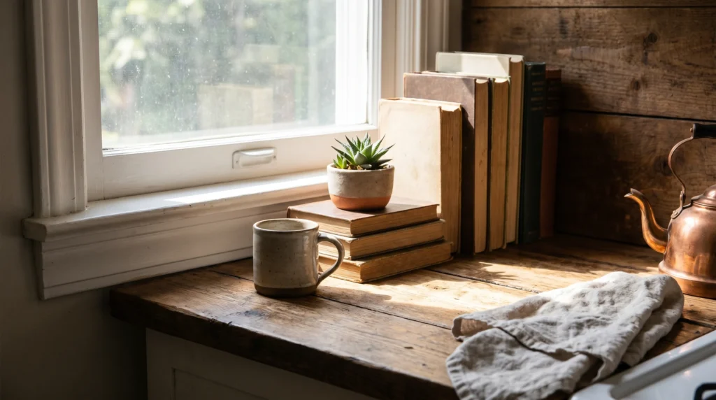 18 Modern Farmhouse Kitchen Ideas That Feel Fresh and Timeless

If your kitchen feels a little… stuck, you’re not alone. A lot of people love the idea of a modern farmhouse kitchen, but when it comes to actually pulling it together, it can feel confusing. Too rustic and it starts to look outdated. Too modern and it loses that warmth that makes farmhouse style so inviting.

The good news? You don’t need a full renovation or a massive budget to get there. In my experience, the biggest difference comes from small, thoughtful changes—materials, textures, lighting, and how everything is styled together.

In this guide, I’m sharing 18 modern farmhouse kitchen ideas that feel fresh and timeless, not overly trendy or staged. These are real-life, doable updates that bring warmth, personality, and that “lived-in but still put together” feel Pinterest is full of.

If you’ve been saving kitchen inspiration but don’t know where to start, this is going to help you actually make it happen.

Shaker Cabinets with a Soft Painted Finish

There’s something calming about a kitchen with simple shaker cabinets in a soft, muted tone. Think warm white, sage green, or even a dusty blue. It feels clean but not cold—like a space you actually want to cook in, not just look at.

Go for flat-panel shaker doors and pair them with matte black or aged brass hardware. If you’re repainting, stick to satin or eggshell finishes—they’re easier to clean. Budget-wise, repainting cabinets can cost $80–$200 in supplies instead of thousands for replacements. Tip: avoid bright, stark white—it often reads too harsh under kitchen lighting.

Butcher Block Countertops for Warmth

Cold stone counters can make a kitchen feel a bit lifeless. Butcher block brings instant warmth and texture, especially in smaller kitchens where every surface matters.

Use it on all counters or just the island for contrast. Seal it properly with food-safe oil or polyurethane depending on how much maintenance you want. Expect around $100–$300 per section. I always recommend this to anyone who wants warmth without committing to full wood cabinetry.

Open Shelving That Feels Personal (Not Empty)

Open shelves done right feel charming and lived-in—not like a showroom. The key is mixing practical items with a few decorative pieces.

Install 2–3 wooden shelves and style them with everyday dishes, glass jars, and maybe a small plant or framed print. Keep it functional. A lot of people skip this step, but it makes all the difference: rotate items occasionally so it doesn’t feel static. Budget: $40–$120 depending on materials.

Apron-Front Sink as a Focal Point

An apron-front sink instantly says “farmhouse,” but the modern versions are much sleeker. It becomes a quiet focal point without trying too hard.

Choose fireclay or stainless steel depending on your style. Pair it with a simple pull-down faucet. Prices range from $200–$600. Tip: make sure your cabinet base fits the sink depth—this is a common mistake that causes installation headaches.

Mixed Metals That Don’t Feel Forced

Perfectly matching hardware can feel a bit stiff. Mixing metals—like black handles with brass lighting—adds character without being overwhelming.

Stick to 2–3 finishes max. In my experience, the easiest combo is black + brass + wood tones. Keep one dominant and the others as accents. Budget can stay low if you swap hardware only ($30–$80 total).

Warm Neutral Color Palette

Modern farmhouse isn’t just white anymore. Warm neutrals—like cream, taupe, and soft beige—make the space feel more relaxed and less clinical.

Paint walls or cabinets in tones that have a hint of warmth. What I personally love about this is how forgiving it is—it hides wear better than stark white. Paint projects usually cost under $100 for a small kitchen.

Vintage-Inspired Lighting That Adds Character

Lighting is one of those things people underestimate. Swap basic fixtures for something with a bit of personality—like metal pendants or glass lantern styles.

Hang pendant lights over islands or dining areas. Keep them slightly imperfect or aged-looking. Expect $50–$150 per fixture. Tip: don’t hang them too high—they lose their impact.

Subway Tile with a Twist

Subway tile is classic, but the way you lay it makes all the difference. Try vertical stacking or a herringbone pattern for a more updated look.

Use slightly off-white grout to soften the contrast. Budget: $100–$250 depending on area size. Biggest mistake? High-contrast grout that makes it feel too busy.

Farmhouse Table Instead of a Formal Island

If you have space, swap a bulky island for a simple wooden table. It feels more relaxed and flexible.

Look for reclaimed wood or budget-friendly alternatives. Prices range from $150–$400. It’s great for prep, dining, and even working. Tip: avoid overly polished finishes—matte looks more natural.

Textured Rugs for Comfort

Kitchens can feel hard and cold. A runner rug adds softness and breaks up all the flat surfaces.

Choose washable, low-pile rugs in muted patterns. Budget: $20–$80. In my experience, the biggest mistake is choosing rugs that are too thick—they become a tripping hazard.

Glass Cabinet Inserts for Lightness

Solid cabinets can feel heavy. Swapping a few doors for glass inserts makes everything feel lighter.

Use clear or slightly frosted glass depending on how tidy your shelves are. Cost: $50–$150. Tip: don’t overdo it—just 1–2 sections is enough.

Black Window Frames for Contrast

Adding black window frames gives structure and a slightly modern edge without losing warmth.

If replacing windows isn’t realistic, try painting frames. Cost: under $50 for paint. It’s one of those small updates that changes the whole feel.

Simple Wood Accents That Ground the Space

Too much white can feel flat. Adding wood—cutting boards, stools, shelves—grounds everything.

Mix light and medium tones for depth. Budget can be as low as $20–$100. I always recommend starting small before committing to larger pieces.

Hidden Storage That Reduces Clutter

A clean-looking kitchen often comes down to smart storage, not less stuff.

Use pull-out drawers, baskets, and dividers. Prices vary, but even $30 organizers make a difference. Tip: don’t try to store everything—edit first.

Statement Range Hood with Subtle Design

Instead of a bulky stainless hood, go for a simple plaster or wood-wrapped design.

Keep it minimal but noticeable. Costs range from $150–$500. What I personally love about this is how it anchors the entire wall without being loud.

Layered Lighting for a Cozy Feel

Relying on one overhead light makes kitchens feel flat. Layer in under-cabinet lighting and small lamps.

Use warm bulbs (2700K–3000K). Budget: $30–$100. A lot of people skip this step, but it makes evenings feel completely different.

Neutral Curtains Instead of Blinds

Fabric softens everything. Swap plastic blinds for light linen curtains.

Keep them simple and slightly sheer. Budget: $20–$60. Tip: hang them higher than the window to make the space feel bigger.

Small Decor Moments That Feel Real

The difference between a styled kitchen and a real one is the small stuff—mugs, books, a bowl of fruit.

Create little “moments” instead of filling every space. Cost can be $0 if you use what you already have. This is where personality really shows.

Conclusion

Creating a kitchen you actually love spending time in doesn’t mean chasing trends or spending a fortune. In fact, the most inviting spaces are usually the ones that feel a bit imperfect, a bit lived-in, and very personal.

These 18 modern farmhouse kitchen ideas that feel fresh and timeless are meant to be starting points—not a checklist you have to complete all at once. In my experience, the best results come from picking just one or two ideas and building from there.

Maybe it’s swapping out your lighting. Maybe it’s adding a simple rug or repainting cabinets. Small changes add up faster than you think.

So here’s the real question—which of these ideas are you trying first? I’d genuinely love to hear what direction you’re leaning toward.

FAQs

What defines a modern farmhouse kitchen today?

A modern farmhouse kitchen blends rustic elements like wood and open shelving with cleaner lines and simpler colors. It’s less about heavy, distressed decor and more about balance—warm but still fresh and functional. Think natural textures paired with practical layouts.

Can I create this style on a small budget?

Yes, absolutely. Focus on high-impact changes like paint, lighting, and accessories. Even $50–$150 can go a long way if you’re intentional. In my experience, swapping hardware and adding textiles gives the fastest visible results.

What colors work best for modern farmhouse kitchens?

Warm neutrals like cream, soft white, sage green, and muted blues work really well. Avoid overly cool or stark tones—they can make the space feel less inviting.

Is open shelving practical for everyday use?

It can be, as long as you keep it functional. Store everyday dishes and frequently used items there. The key is not overloading it—leave some breathing room so it doesn’t look cluttered.

How do I avoid making it look outdated?

Stick to simple designs and avoid overly rustic or themed decor. Mix in modern touches like clean lighting or subtle contrasts. The goal is balance, not going all-in on one style.