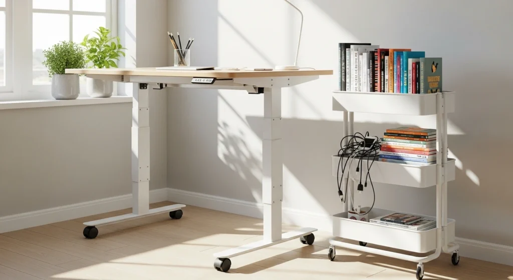 Mobile Rolling Cart Desk for Ultimate Flexibility