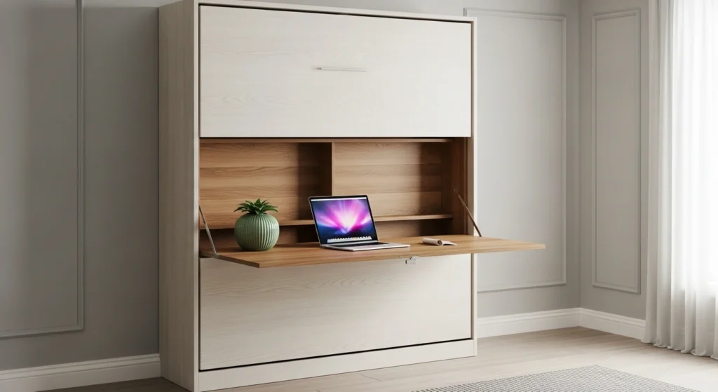 Murphy Bed and Fold-Down Desk Combo