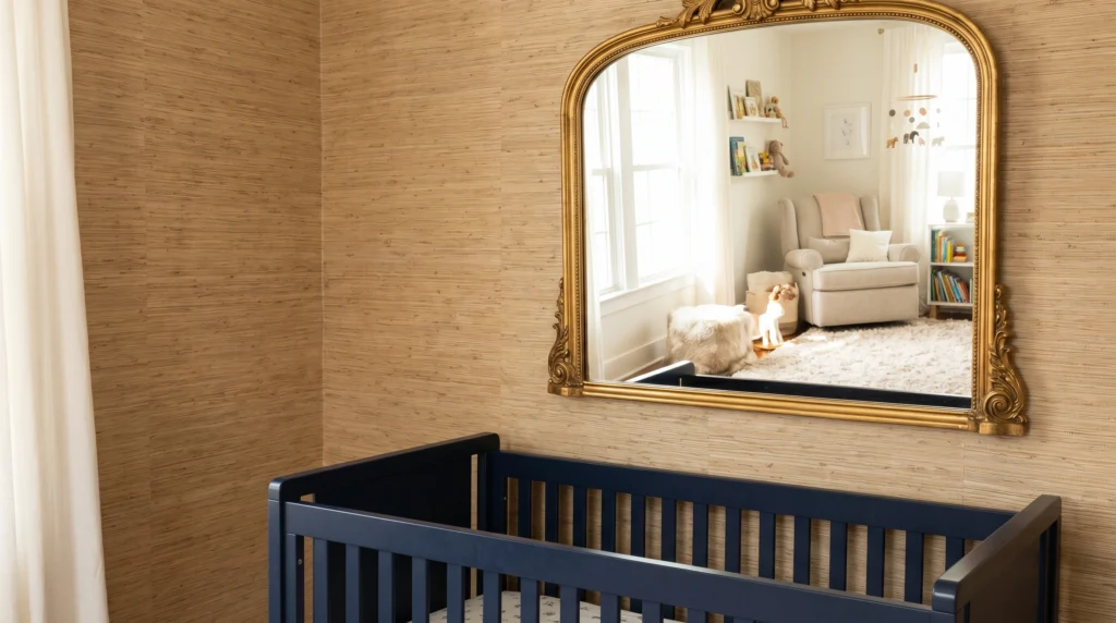 10. Textured Grasscloth Wallpaper