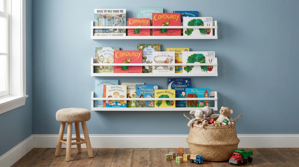 11. The "Bookshelf Wall" Accent