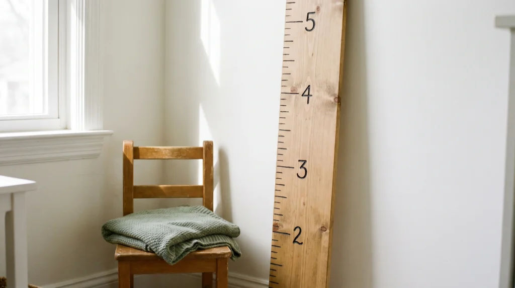 A "Growth Chart" Wooden Plank