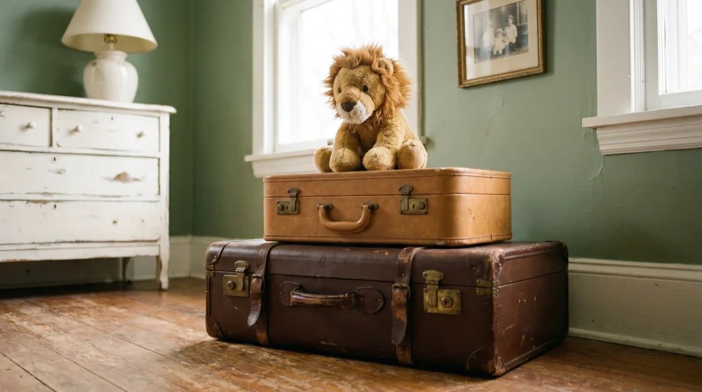 17. Vintage Safari Suitcase for Toy Storage