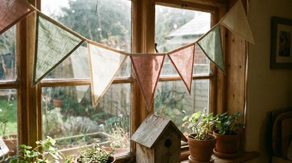 Hanging Fabric Bunting or Pennants