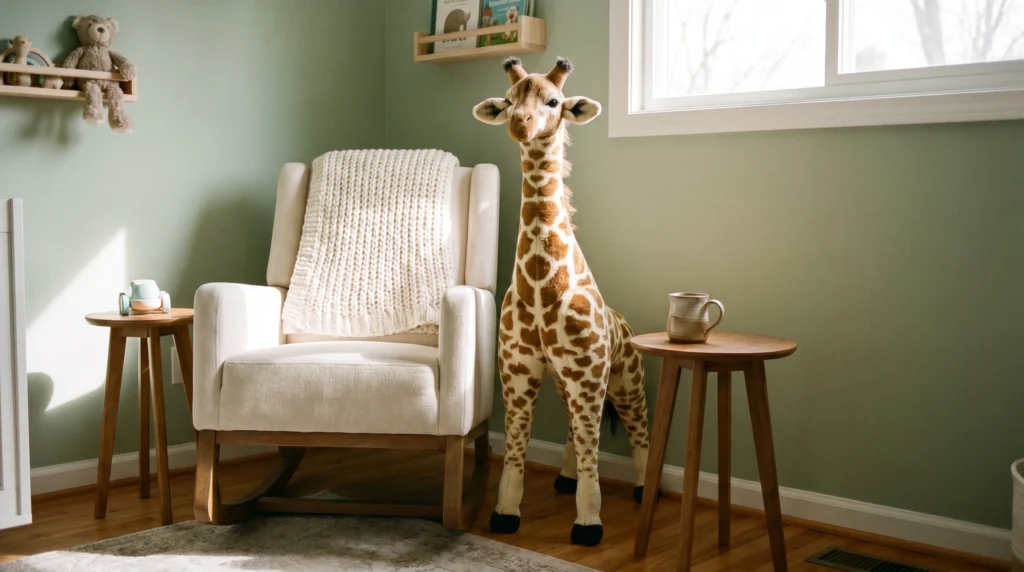 1. Oversized Plush Giraffe as a Focal Point