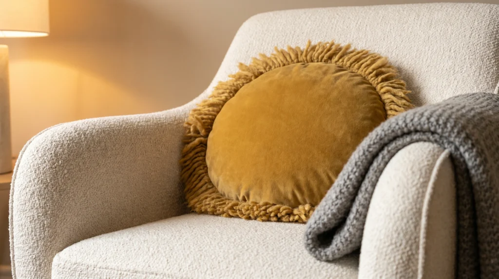 20. Textured Animal-Themed Throw Pillows