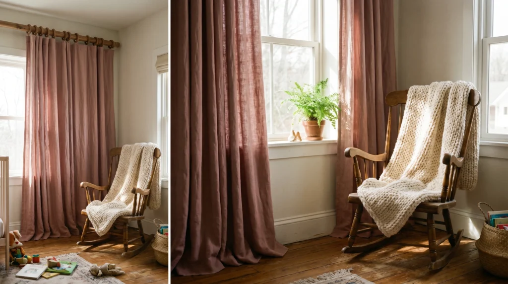  Floor-to-Ceiling Linen Curtains