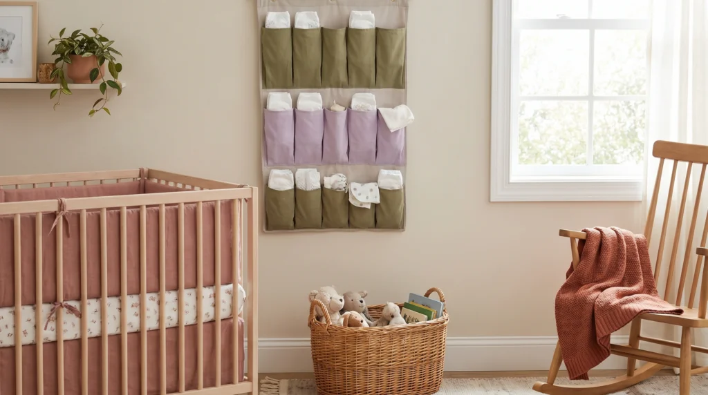 Vertical Fabric Wall Pockets