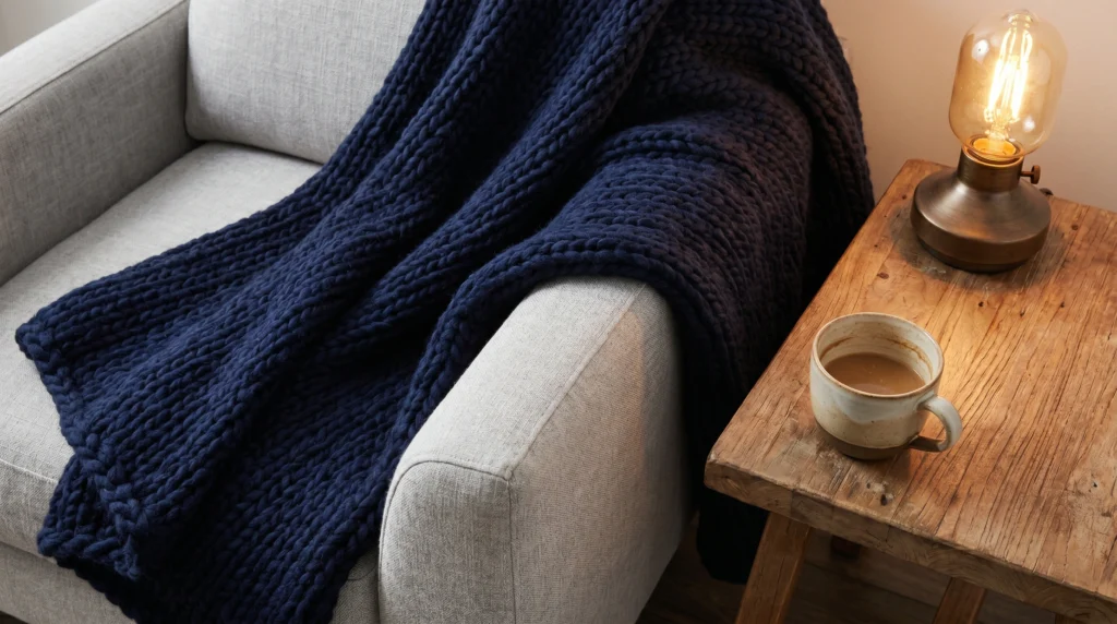 Chunky Knit Throws for Texture