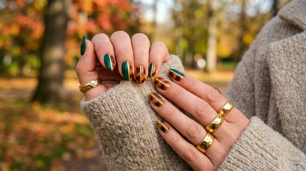9. Split Tortoiseshell and Emerald Green