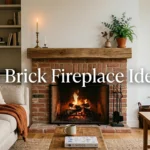 20 Brick Fireplace Ideas That Make Your Living Room Look Instantly Cozier
