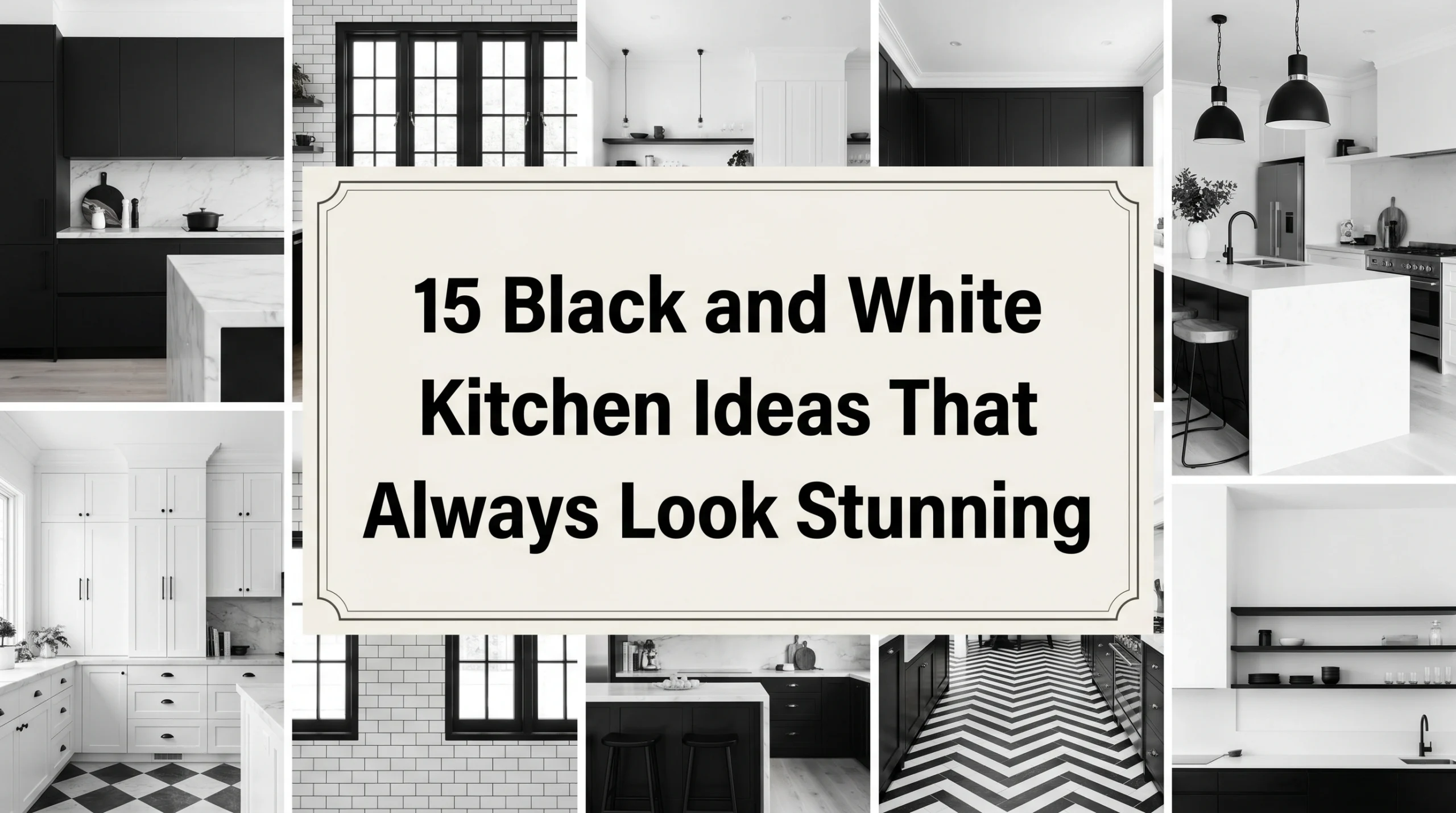 Black and White Kitchen Ideas