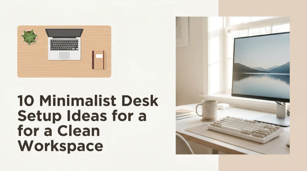 10 Aesthetic Minimalist Desk Setup Ideas for a Clean and Productive Workspace