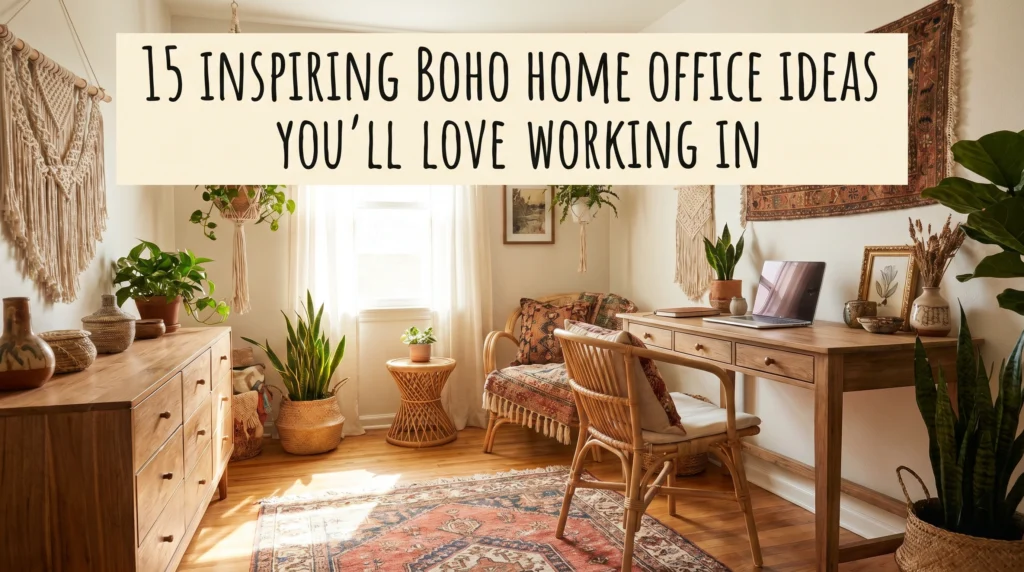15 Inspiring Boho Home Office Ideas You’ll Love Working In