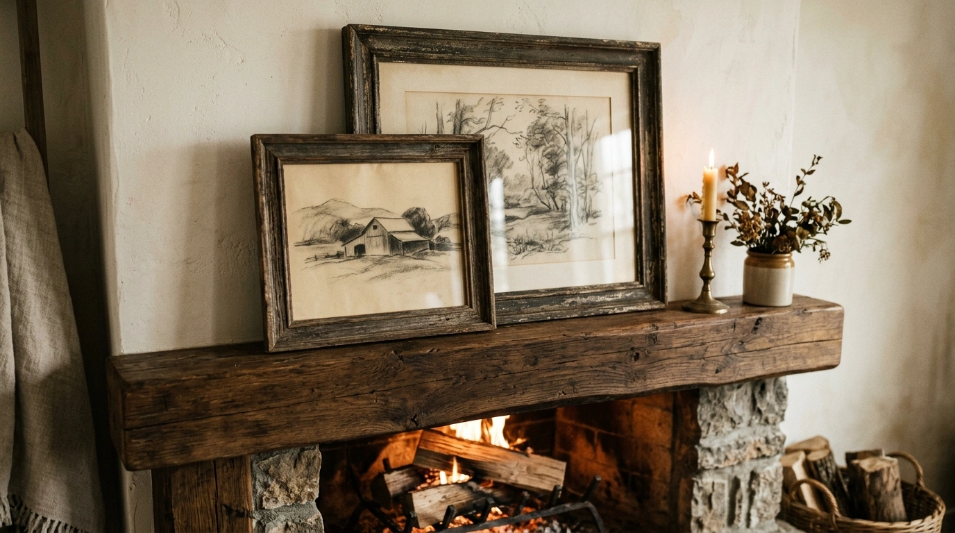 The Layered Framed Vintage Sketch Look