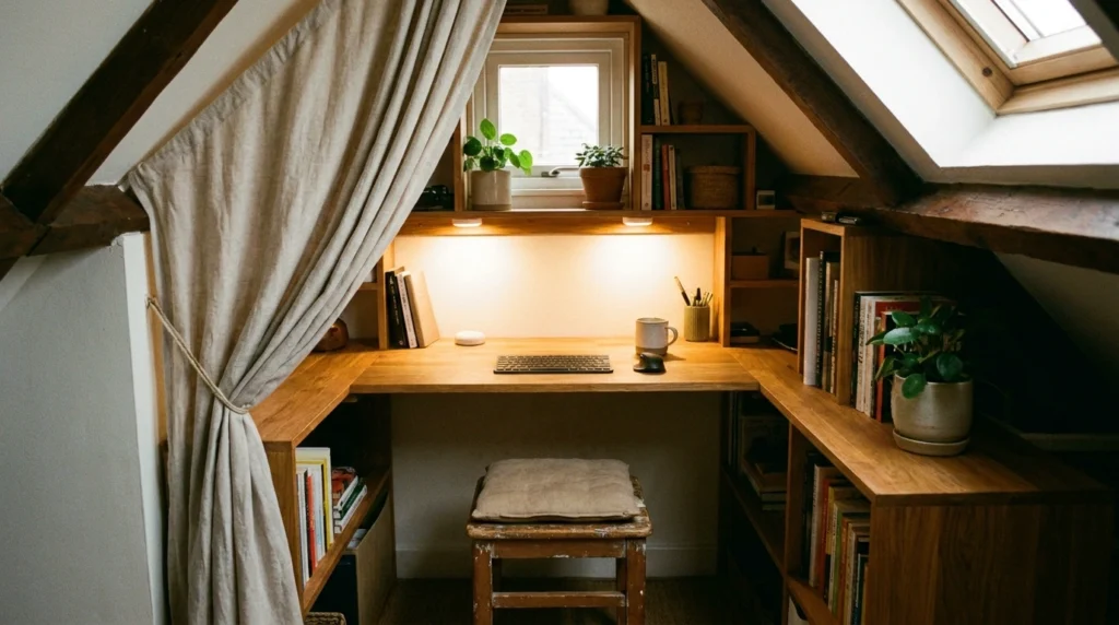 11. The Cozy "Coffice" Closet Conversion