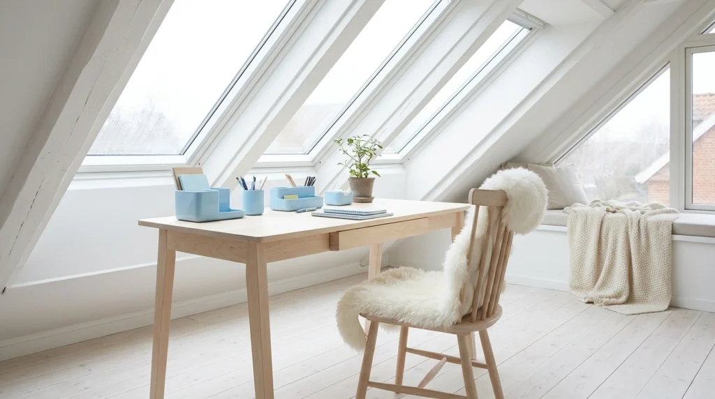 2. The Soft Minimalist Skylight Sanctuary