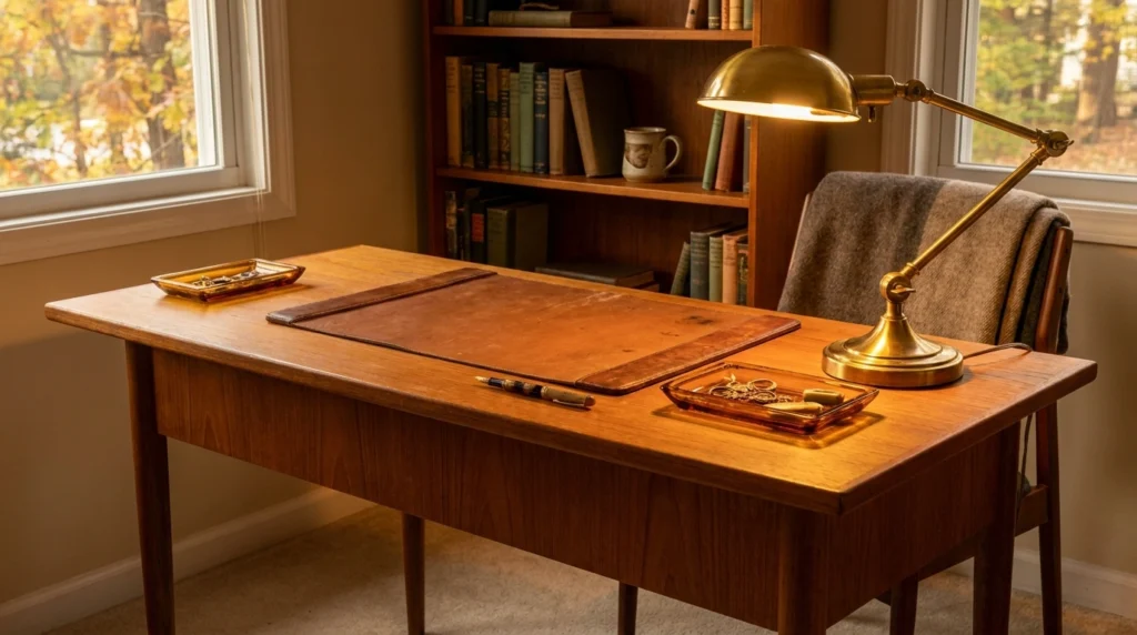 7. The Vintage Mid-Century Modern Desk