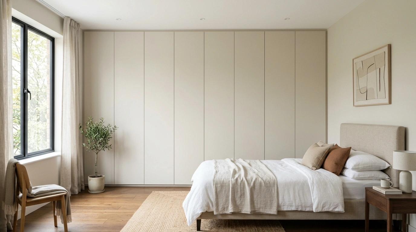 Built-In Wardrobes with Flat-Panel Finger-Pull ...