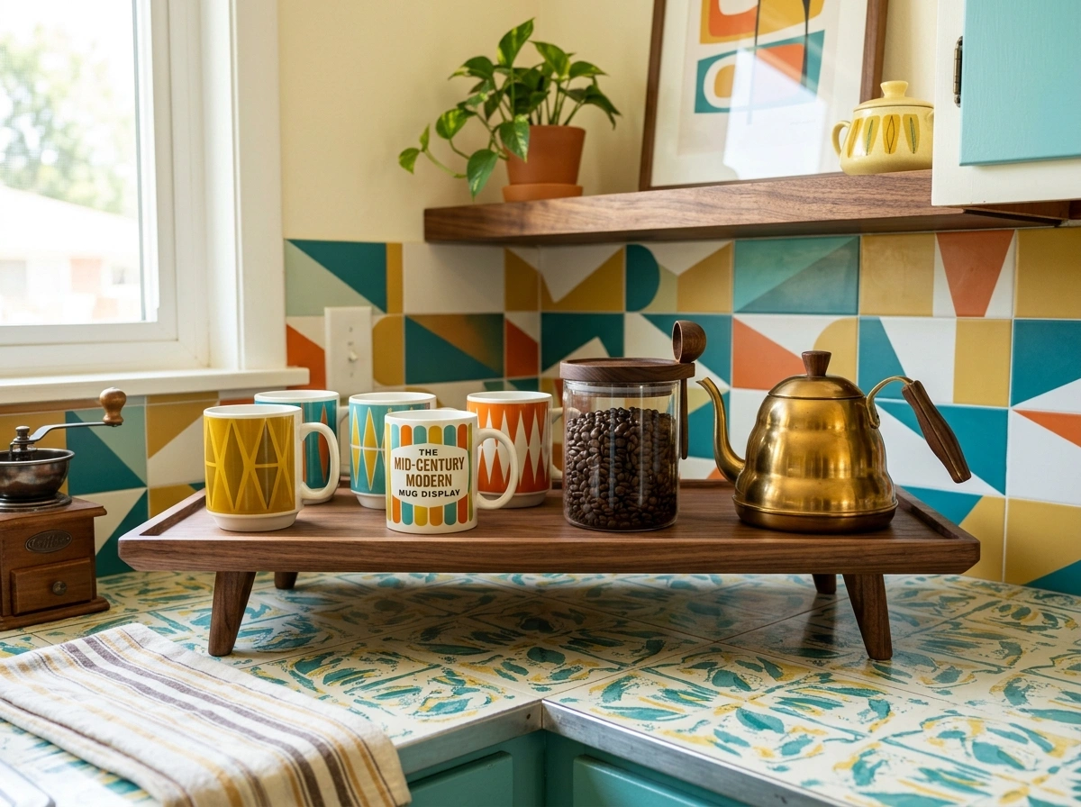 The Mid-Century Modern Mug Display