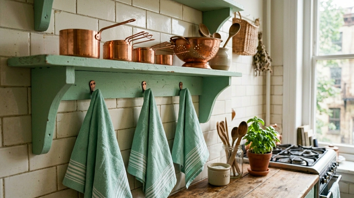 Mint Green & Bright Copper