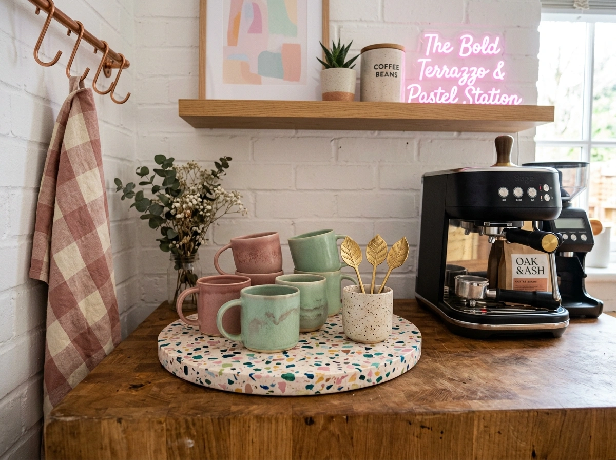 The Bold Terrazzo & Pastel Station