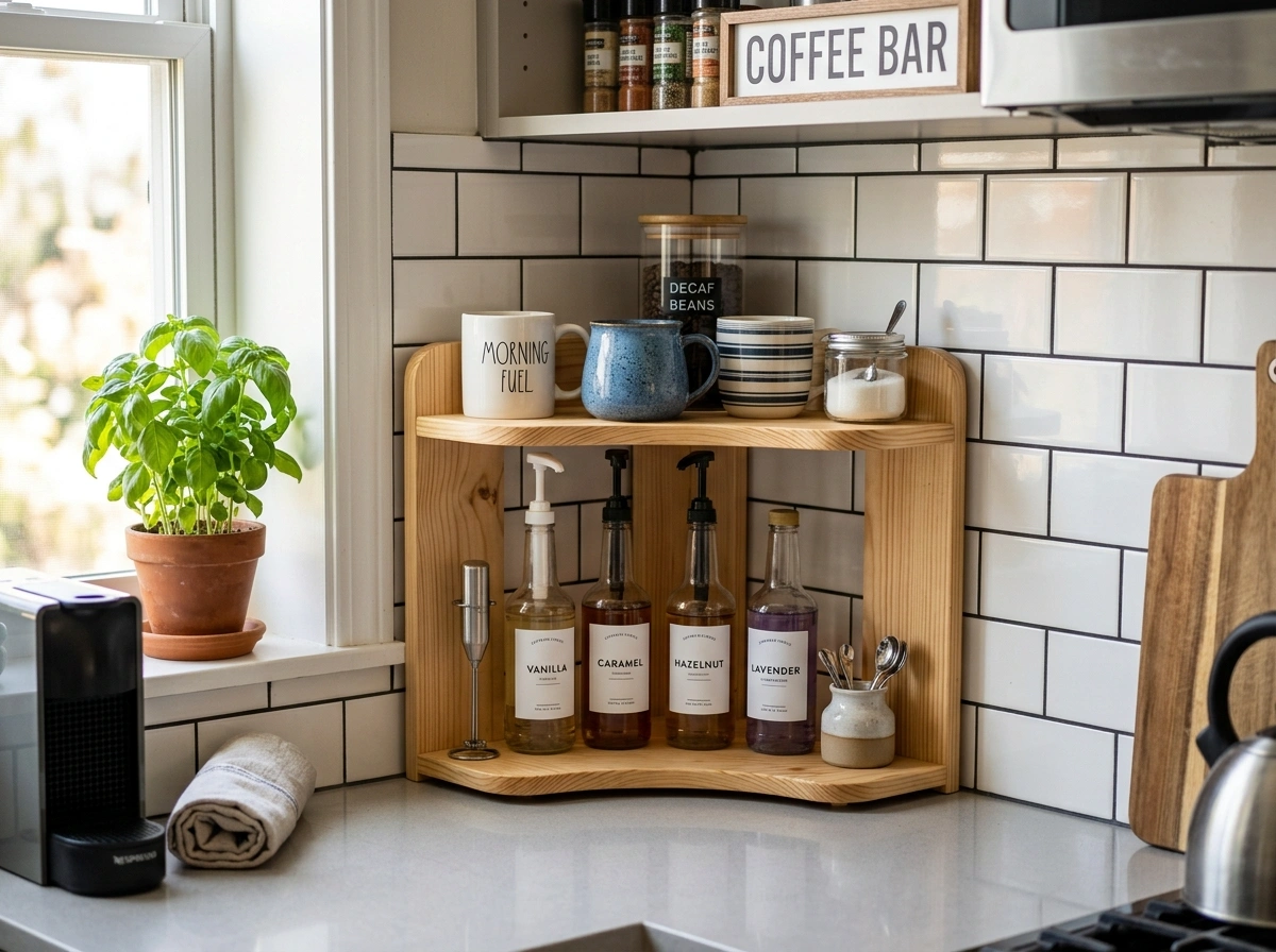 The Compact Tiered-Shelf Space Saver