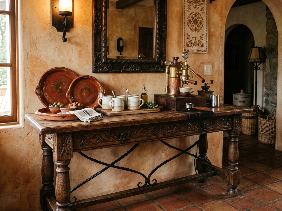 The Old World Spanish Revival Console