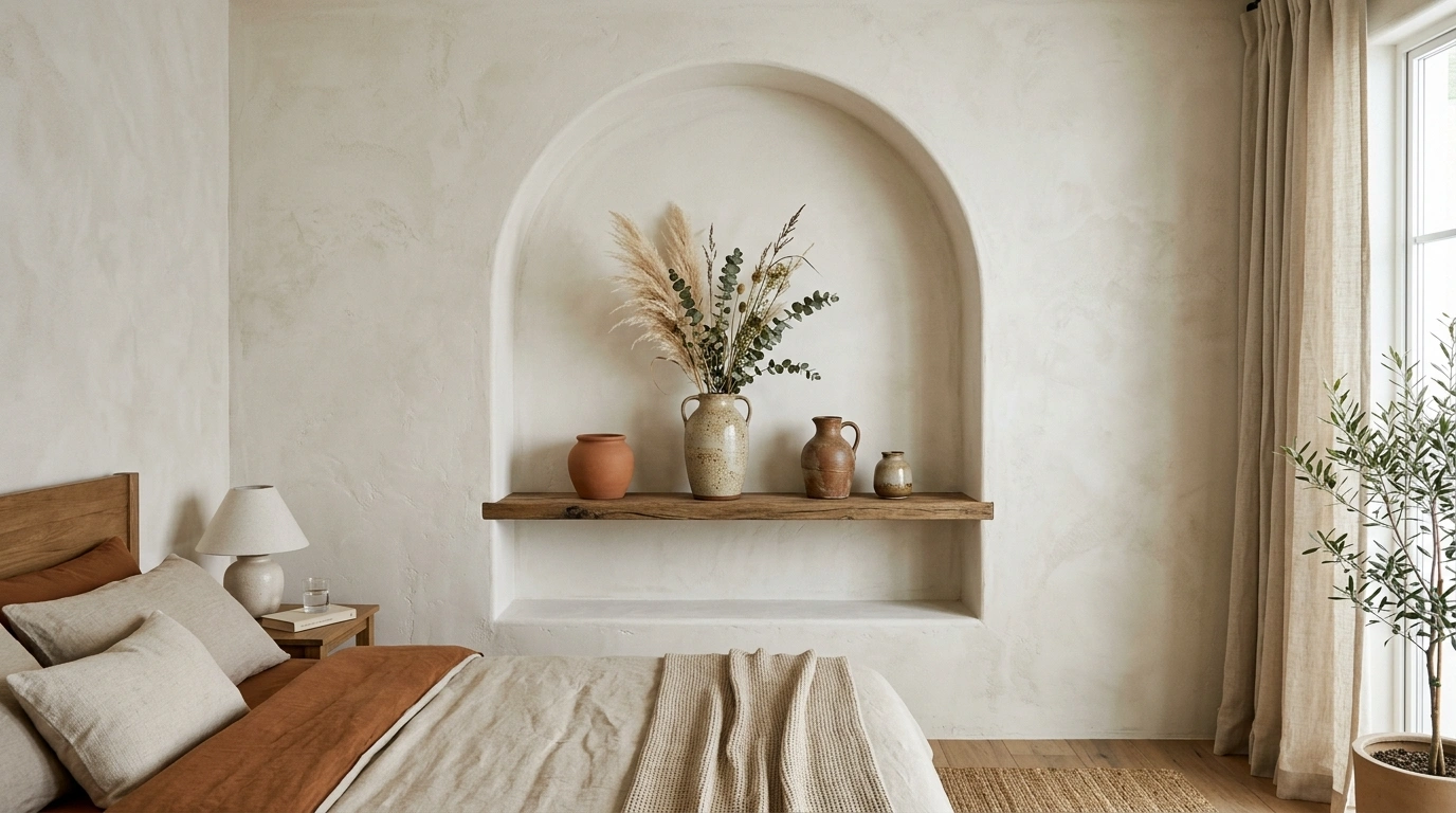 Arched Wall Niches for Displaying Handcrafted C...