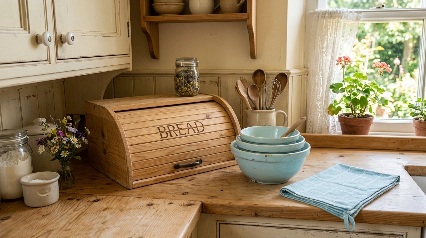 Robin's Egg Blue & Soft Pine Wood