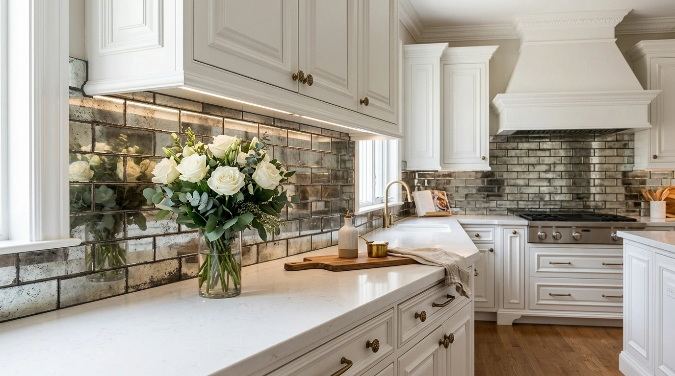 Antique Mirror Glass Tiles
