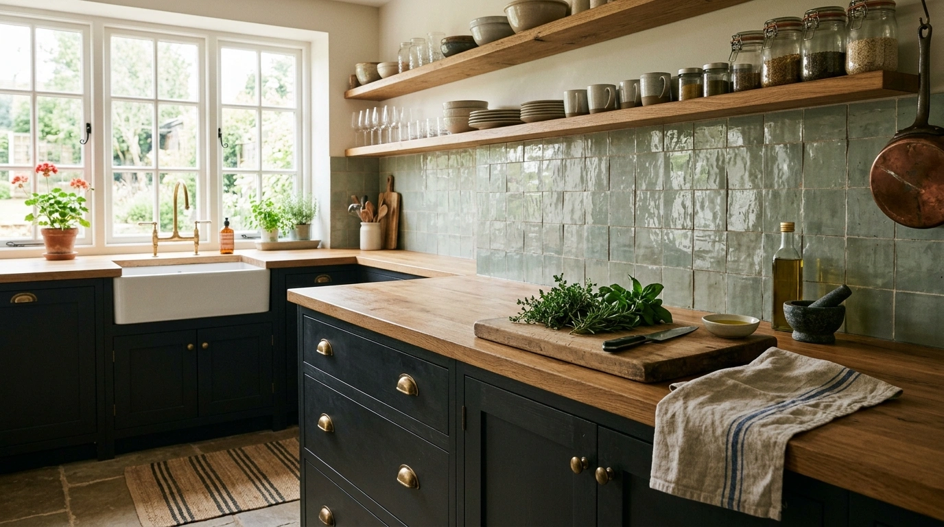 Charcoal Black and Muted Sage Green