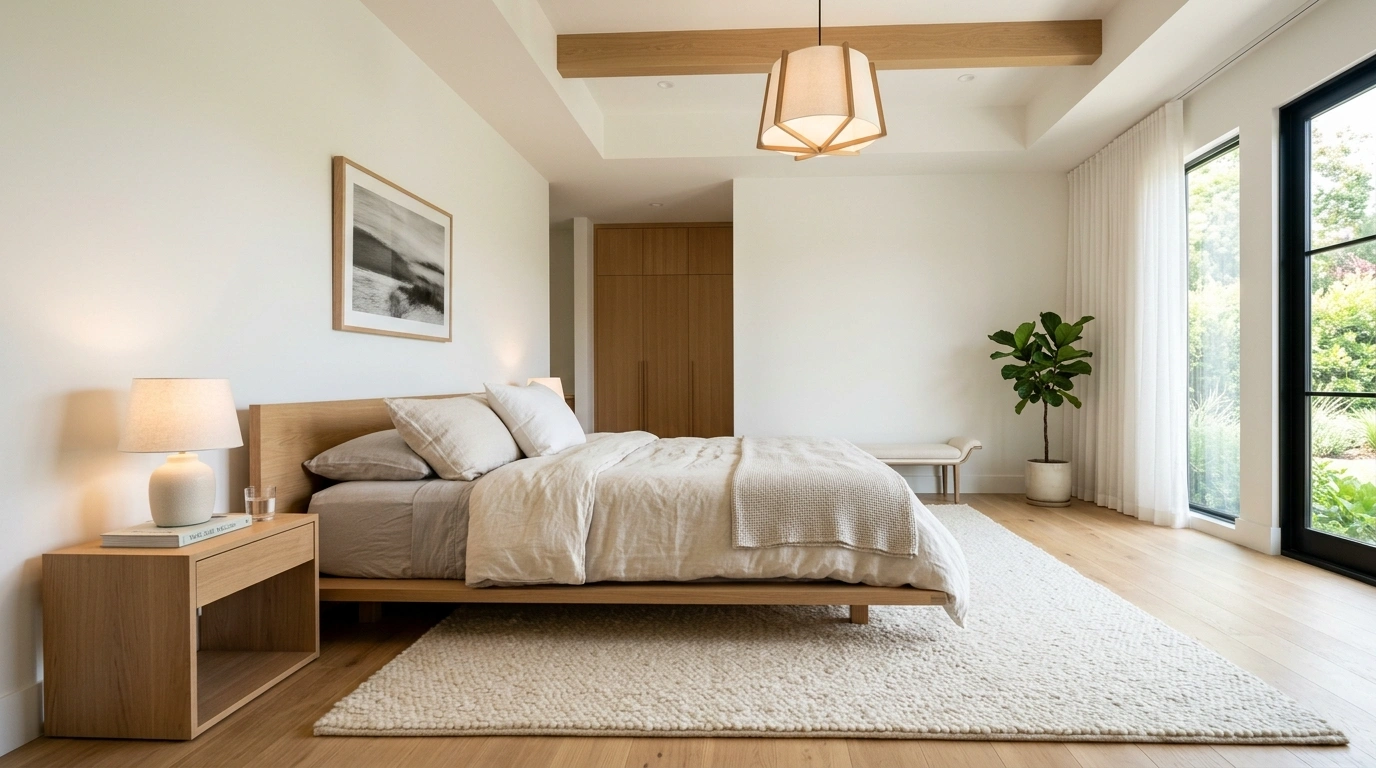 Low-Profile Wooden Platform Beds