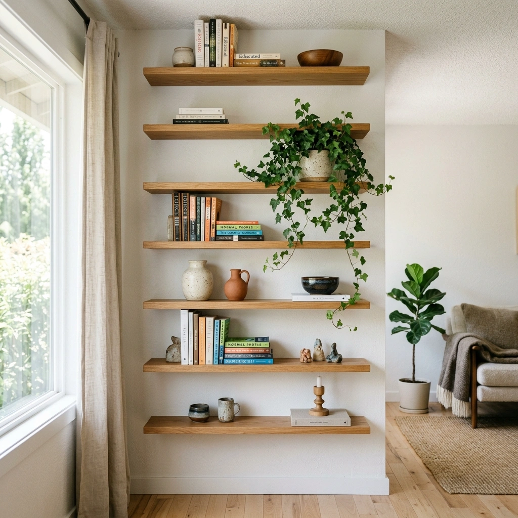 High-Flying Shelving to Use Empty Vertical Space