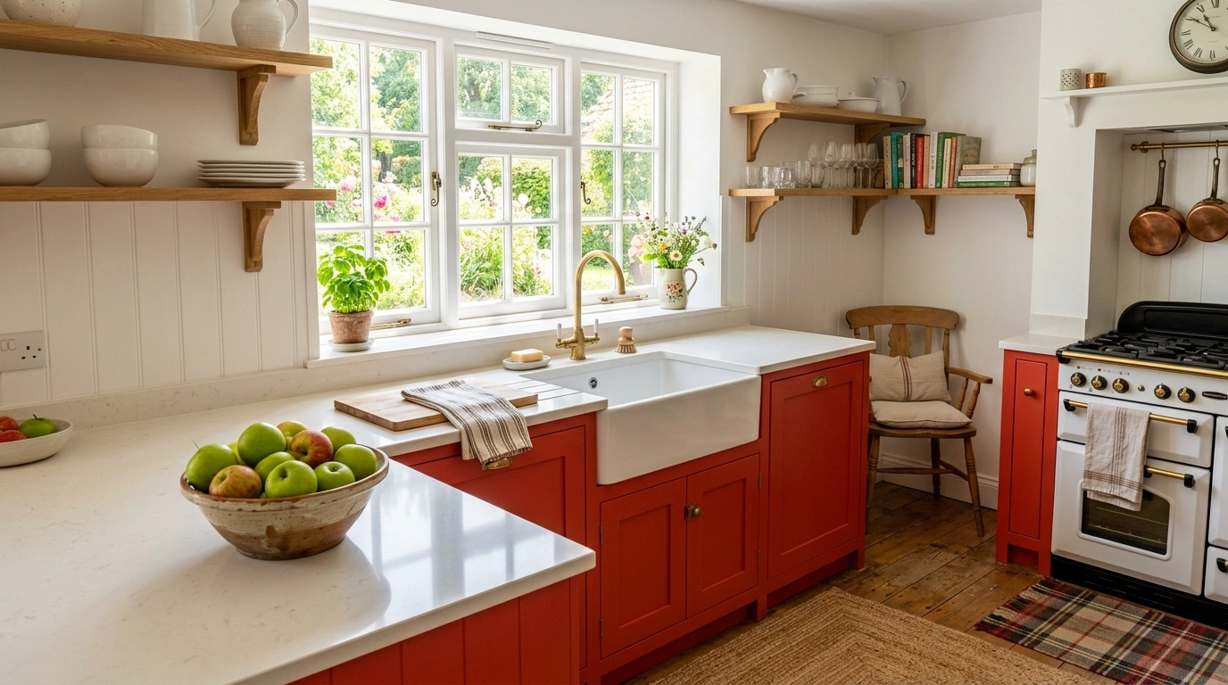Tomato Red and Crisp Soft White