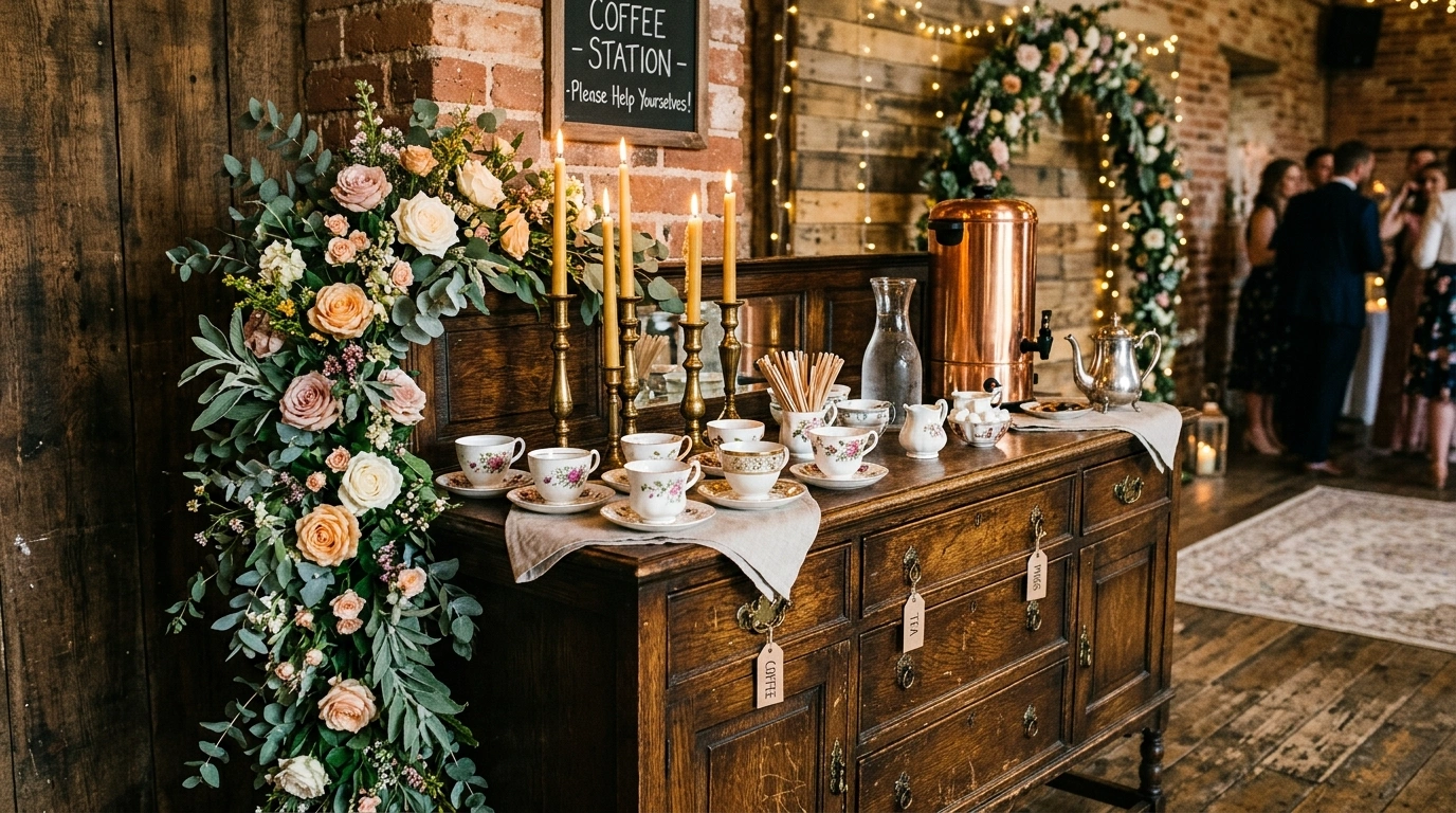 The Vintage Wooden Dresser Setup