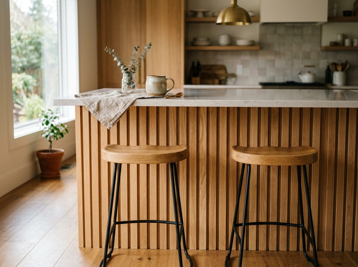 Slatted Wood Feature Panels