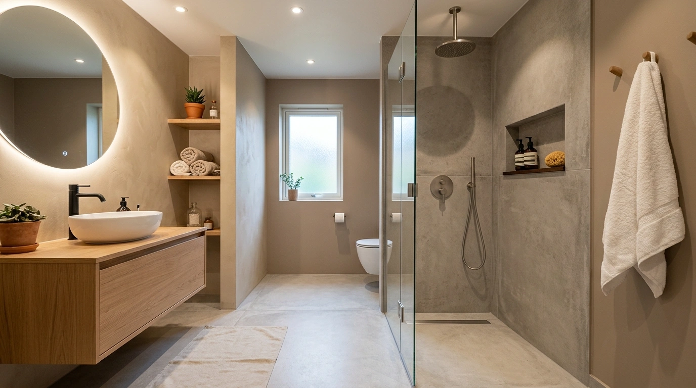 Run Floor Tiles Directly into a Curbless Shower