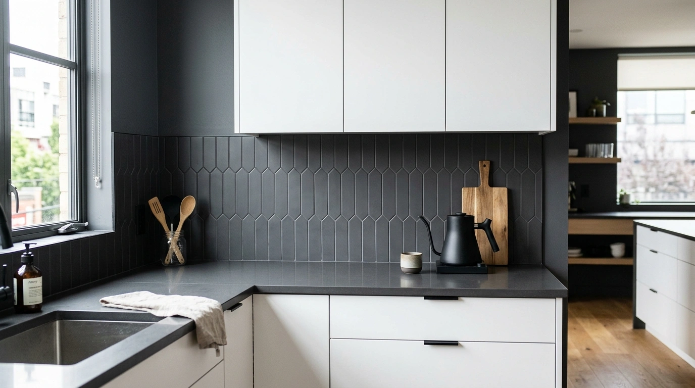 Charcoal Gray Picket Tile