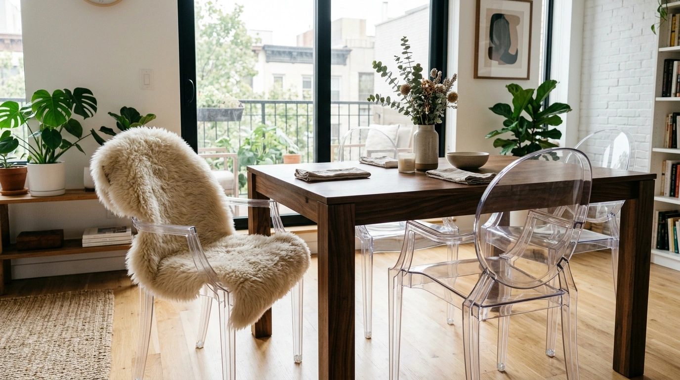 Clear Acrylic "Ghost" Chairs