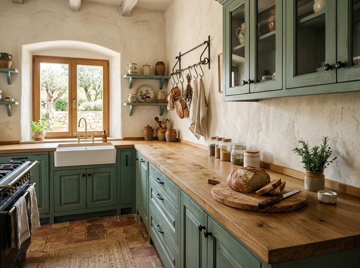 Eucalyptus Green & Warm Terracotta