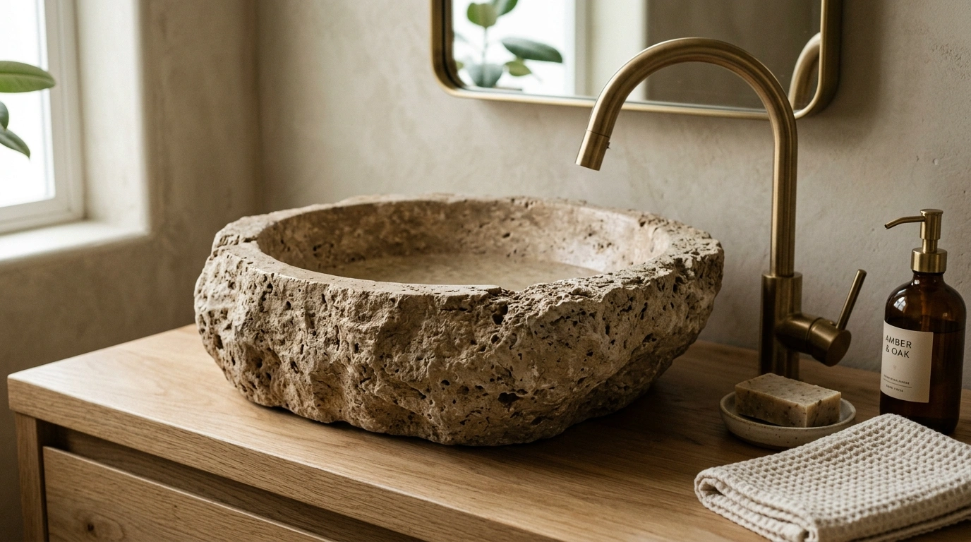 Statement Natural Stone Vessel Sinks